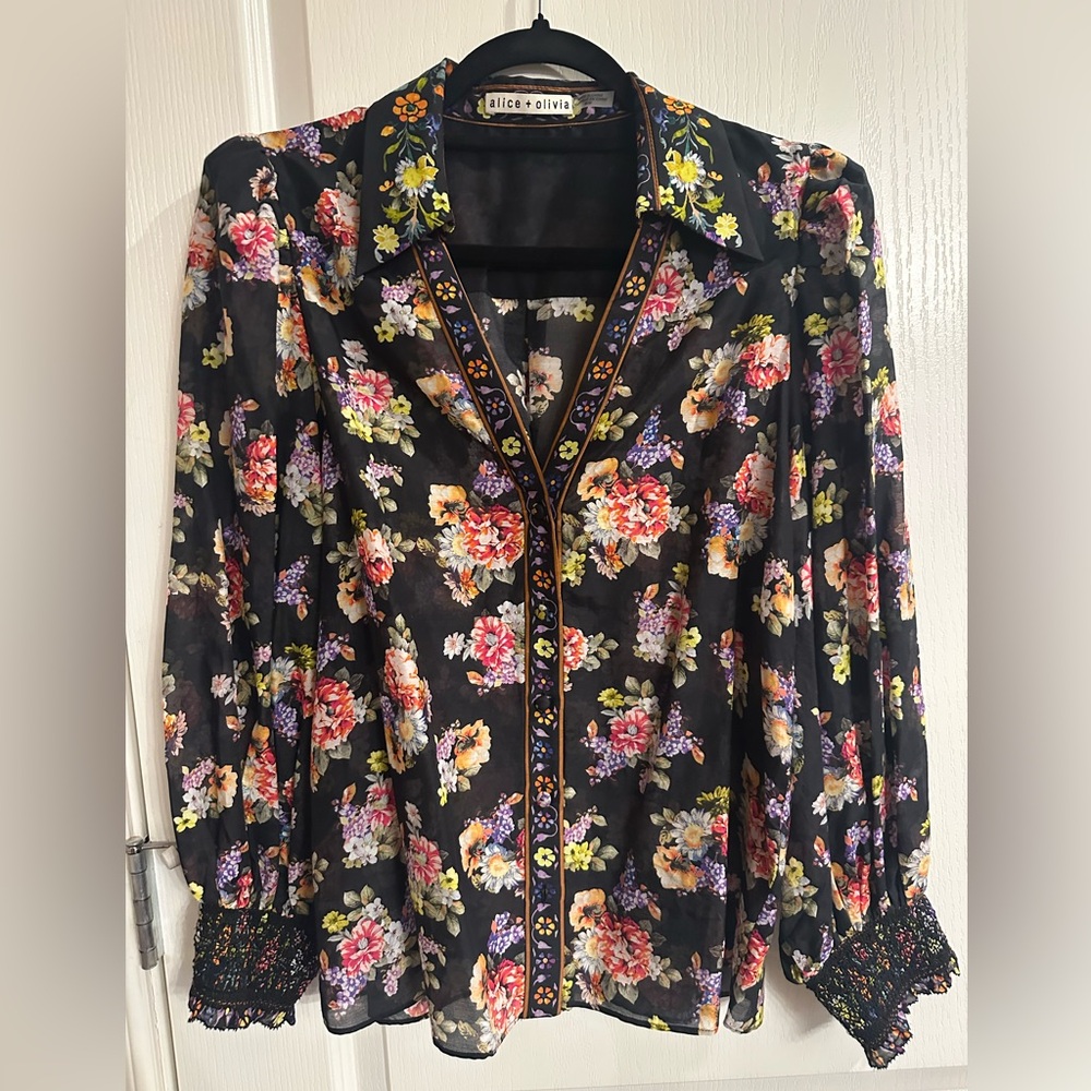Alice + Olivia Floral Blouse